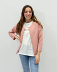 Giacca aperta con texture
