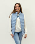 Piumino gilet con zip