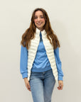 Piumino gilet con zip
