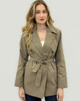 Trench Donna Doppiopetto con Cintura