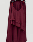 Completo Eva con Top Asimmetrico e Pantaloni Palazzo
