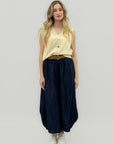 Pantalone Palazzo Vita Alta con Elastico