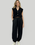 Pantalone Donna Balloon Vita Alta con Elastico