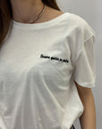 T-shirt con scritta "drama queen in pausa"