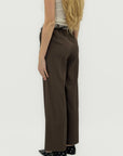 Pantalone Donna Palazzo con Cintura Fantasia