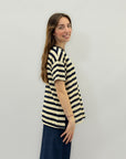 Maglia con fiore ricamato