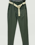 Pantalone Elasticizzato Vita Elastico Fit Slim Comfort