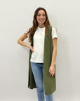 T-shirt in cotone con gilet