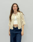 Cardigan con ricami