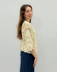 Cardigan con ricami