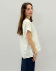 Maglia in cotone con ricami