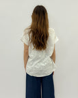 Maglia in cotone con ricami