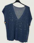 Maglia Gilet Donna Oversize in Maglia