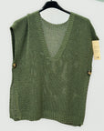 Maglia Gilet Donna Oversize in Maglia