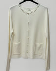 Cardigan Elegante con Bottoni Perle