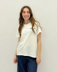 T-shirt con scritta "accidenti a te"