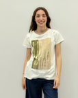 T-shirt con disegno giraffe