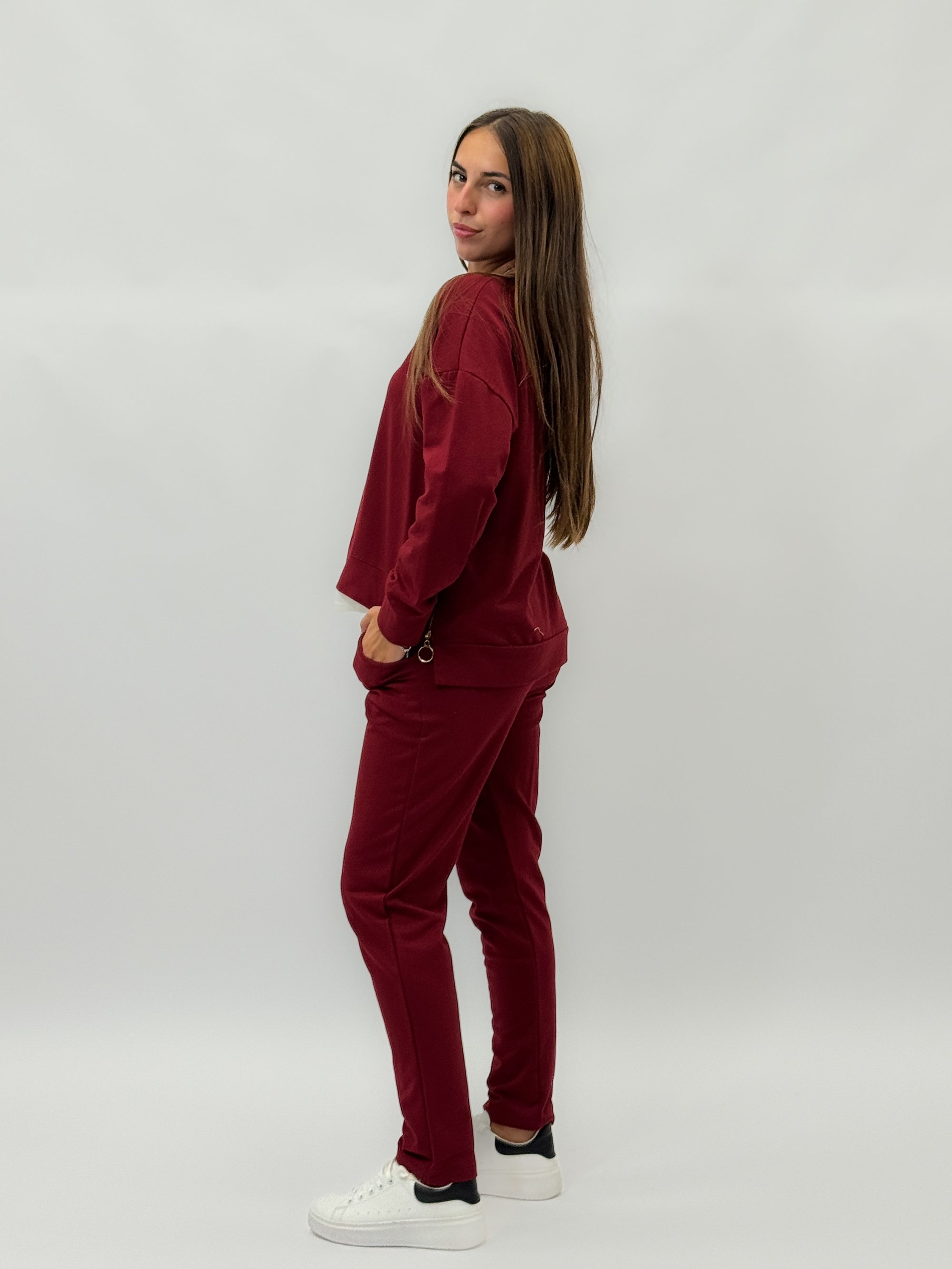 Tuta felpa e pantaloni in cotone