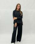 Completo tuta con pantalone ampio