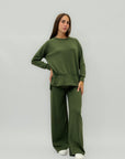 Completo tuta con pantalone ampio