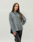 Camicia plissè oversize