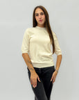 Maglia in lana mezza manica