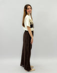 Pantaloni in cotone con cintura