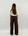 Pantaloni in cotone con cintura