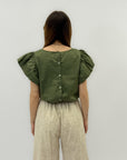 Maglia con maniche volant