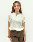 T-Shirt Satin Effetto Seta