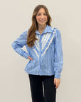 Camicia con colletto pizzo