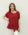 Maglia comoda tinta unita