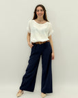 Pantaloni in cotone dritti