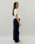 Pantaloni in cotone dritti