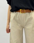 Pantaloni in cotone dritti