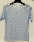 T-Shirt in Pizzo Trasparente