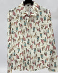 Camicia Fantasia con Stampa Cani
