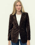 Blazer in velluto con paillettes – Eleganza luminosa per le tue serate