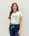 T-shirt petite con gioielli COCO