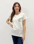 T-shirt con scritta "Lasciamo fare al tempo"