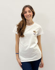 T-shirt in cotone con orsetto peluche