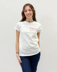 T-shirt petite con scritta "shopping is my sport"