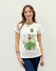 T-shirt in cotone con stampa petite