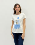 T-shirt in cotone con stampa petite
