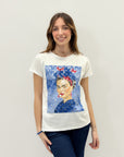 T-shirt con stampa frida