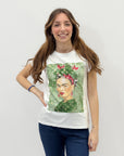 T-shirt con stampa frida