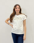 T-shirt petite con gioielli AMOUR