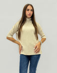 Maglia a collo alto mezza manica