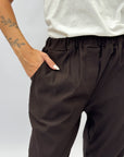 Pantaloni jogger con elastico in vita