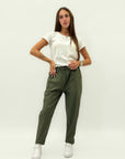 Pantaloni jogger con elastico in vita